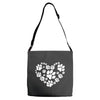 cat love paw Adjustable Strap Totes