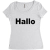 hallo Women's Triblend Scoop T-shirt
