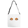 pumpkin skull hand Adjustable Strap Totes