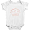 the mountains are calling Baby Onesie