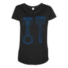 sketch of piston Maternity Scoop Neck T-shirt