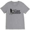 no fat chicks V-Neck Tee