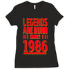 legends are born in 1986 hoodie Ladies Fitted T-Shirt