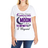 i love someone with pancreatic cancer to the moon &amp; back to infınıty Ladies Curvy T-Shirt