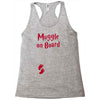 Muggle On Board Red Racerback Tank