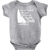 you can't control wind,but.. Baby Onesie