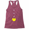 funny 80s pacman 'eating buttons' Racerback Tank