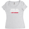 under new management, just married Women's Triblend Scoop T-shirt