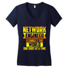 network engineer i connect the Women's V-Neck T-Shirt