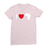 i love africa Ladies Fitted T-Shirt