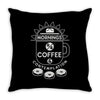 coffee &amp; contemplation Throw Pillow
