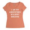 i am my ancestors' wildest dreams Women's Triblend Scoop T-shirt