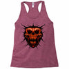 evil face Racerback Tank