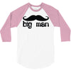 moustache 3/4 Sleeve Shirt