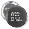 grandpa the man the myth the legend Pin-back button