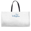 fish whisperer funny Weekender Totes