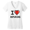 i love asturias Women's V-Neck T-Shirt