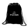 we got the power 5 Drawstring Bags