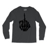 middle finger skeleton bone skull grafitti art Long Sleeve Shirts