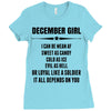 Super December Girl Ladies Fitted T-Shirt