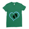 Baby Boy with Heart Any Name Customized Ladies Fitted T-Shirt