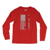 kayak american flag Long Sleeve Shirts