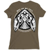 why do we fall, so we can learn to pickup ourselves up black Ladies Fitted T-Shirt