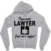 instant lawyer just add coffee Zipper Hoodie