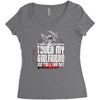 Life After Death Touch My Girlfriend And Find Out Women's Triblend Scoop T-shirt