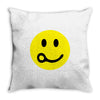 skydiving face Throw Pillow