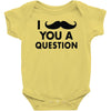 i mustache you a question Baby Onesie