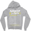August Girl Facts Leo Zipper Hoodie