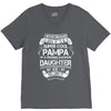 Super Cool Pampa Of A Freaking Awesome Daughter V-Neck Tee