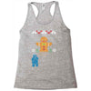 cookie monster gingerbread man ugly christmas sweater Racerback Tank