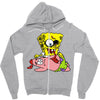 zombie spongebob Zipper Hoodie