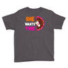 She Wants The D - Dunkin Donuts Youth Tee