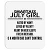 Smartass July Girl Mousepad