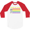 lightsaber rainbow 3/4 Sleeve Shirt