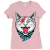 cat rock Ladies Fitted T-Shirt