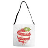 you are the apple of my eye Adjustable Strap Totes