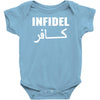infidel t shirt  english retro cool Baby Bodysuit