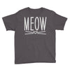 meow cute cat face Youth Tee