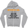 November Girl Hated By Many Zipper Hoodie