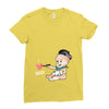 Cute Baby Painter's Dad Love Ladies Fitted T-Shirt