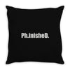 ph.inished. Throw Pillow