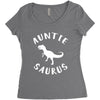 Auntiesaurus Women's Triblend Scoop T-shirt