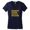 grandaddy the man the myth the legend Women's V-Neck T-Shirt