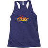 new alva skateboard skate decks logo Racerback Tank
