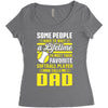 Some People Have To Wait a Lifetime To Meet Their Favorite Softball Women's Triblend Scoop T-shirt