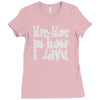hip hop is how i live Ladies Fitted T-Shirt